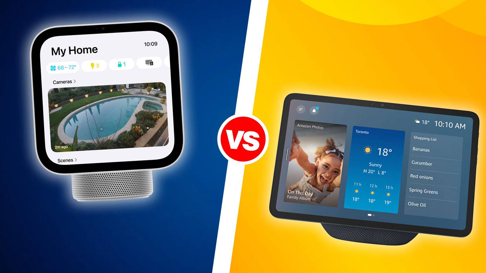 Apple HomeView vs Amazon Echo Show